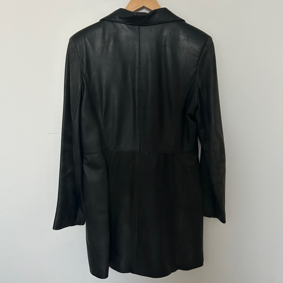 Vintage Leather Trench Coat - Picture 5 of 5